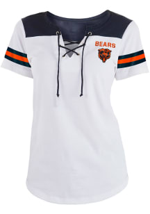 New Era Chicago Bears Womens White Athletic Short Sleeve T-Shirt