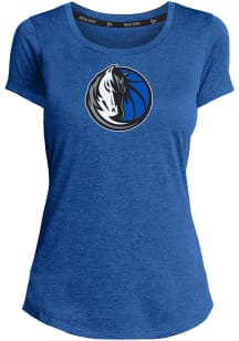 New Era Dallas Mavericks Womens Blue Primary Crew T-Shirt