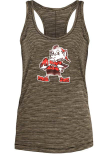 Brownie  New Era Cleveland Browns Womens Brown Space Dye Tank Top