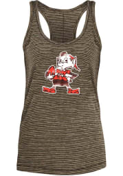 Brownie Cleveland Browns Womens Brown Space Dye Tank Top