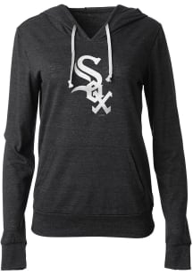 New Era Chicago White Sox Womens Black Triblend Hooded Sweatshirt