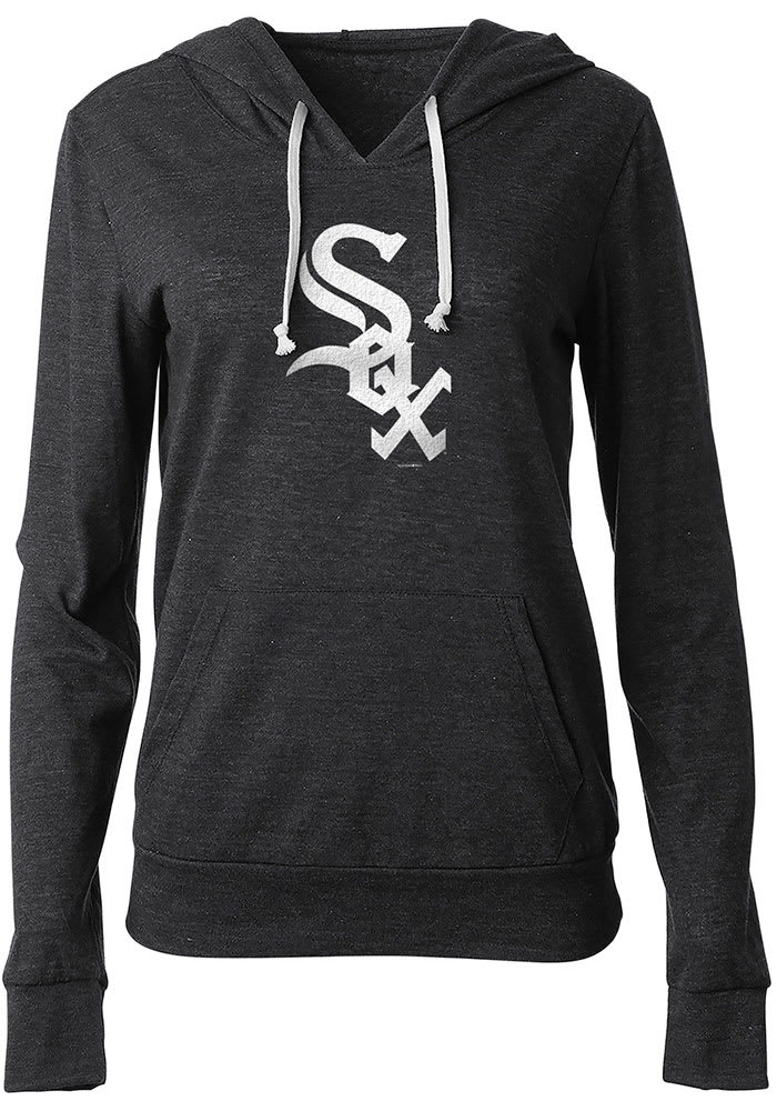 Chicago White Sox Womens Black Triblend Hooded Sweatshirt