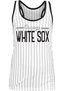 New Era Chicago White Sox Womens White Pinstripe Tank Top