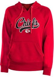 Kansas City Chiefs Womens Red Fleece Hooded Sweatshirt