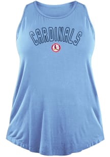 New Era St Louis Cardinals Womens Light Blue Muscle Tank Top
