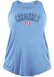 St Louis Cardinals Womens Light Blue Muscle Tank Top