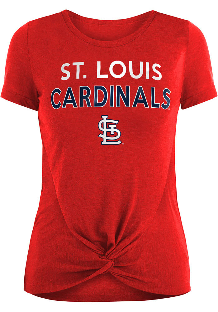 New Era St Louis Cardinals Womens Red Novelty Space Dye Raglan