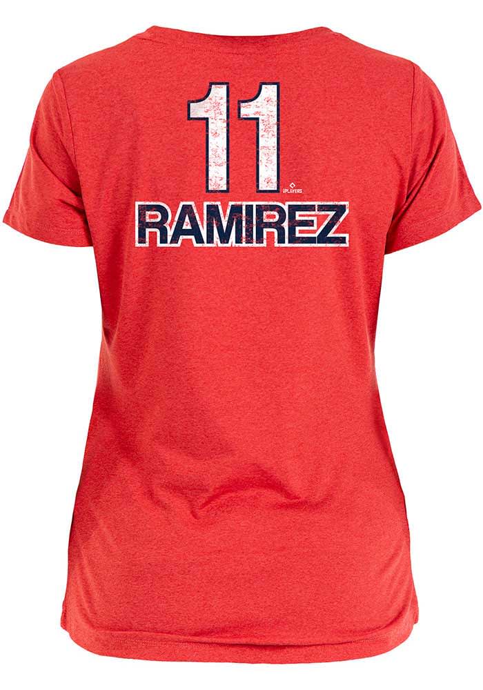 Cleveland Indians No11 Jose Ramirez Red Women's Stitched Jersey