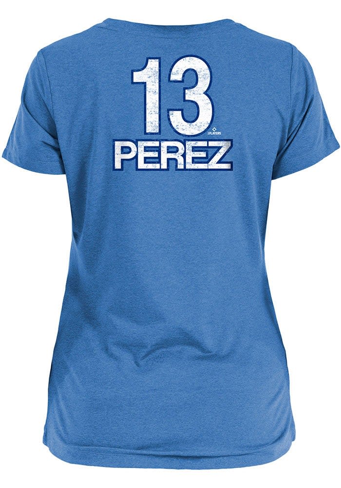 Salvador Perez Kansas City Royals Women's Alternate Blue Cool