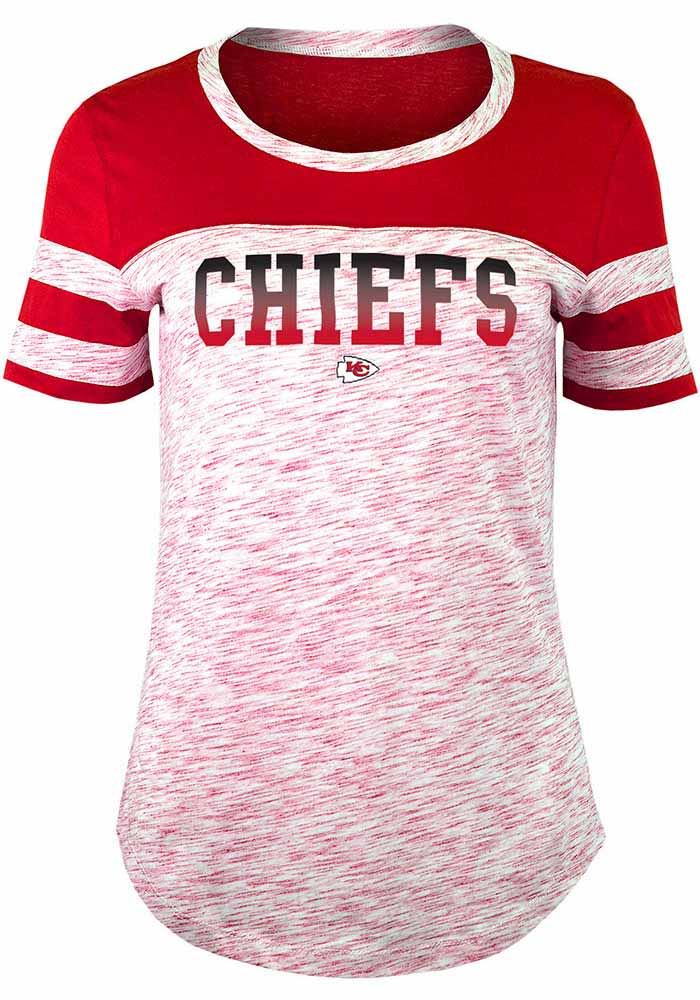 Women's Kansas City Chiefs Space Dye Glitter T-Shirt