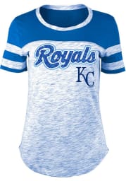 Kansas City Royals Womens Blue Space Dye Short Sleeve T-Shirt