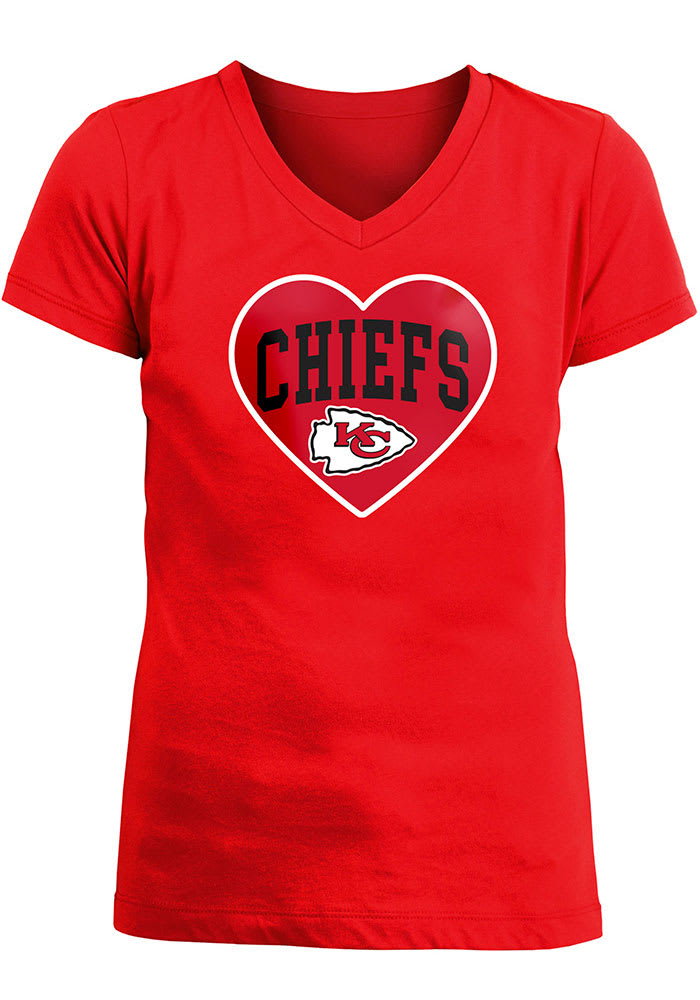 Patrick Mahomes Chiefs Girls Name and Number Short Sleeve Player T Shirt