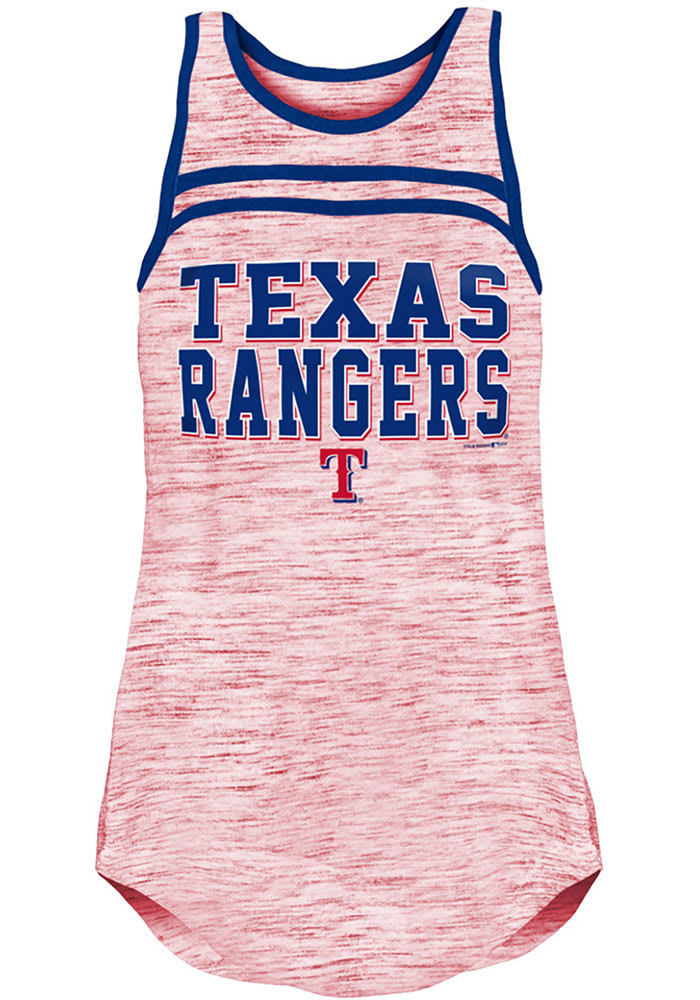 New Era Women's Red Texas Rangers Active Racerback Tank Top