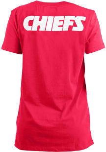 New Era Kansas City Chiefs Womens Red Oversized Short Sleeve T-Shirt