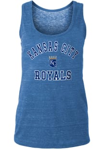 New Era Kansas City Royals Womens Blue Triblend Tank Top