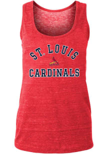 New Era St Louis Cardinals Womens Red Triblend Tank Top