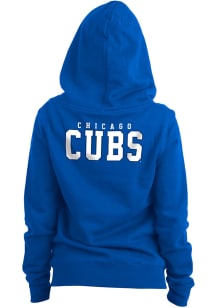 New Era Chicago Cubs Womens Blue Fleece Long Sleeve Full Zip Jacket