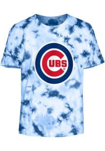 New Era Chicago Cubs Youth Blue Tie Dye Short Sleeve T-Shirt