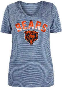 New Era Chicago Bears Womens Navy Blue Arch Short Sleeve T-Shirt