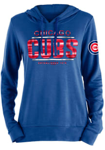 New Era Chicago Cubs Womens Blue Fleece Hooded Sweatshirt