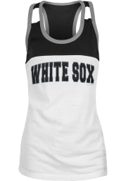 Chicago White Sox Womens White Foil Tank Top