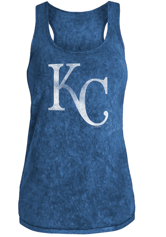 MLB Kansas City Royals Ladies Tank with Raw Neck and Armholes, Blue, Small  : Sports & Outdoors 