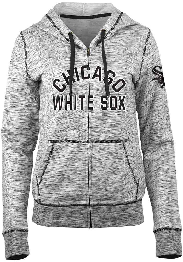 Chicago White Sox Womens Black Novelty Space Dye Long Sleeve Full Zip Jacket