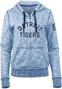 New Era Detroit Tigers Womens Navy Blue Novelty Space Dye Long Sleeve Full Zip Jacket