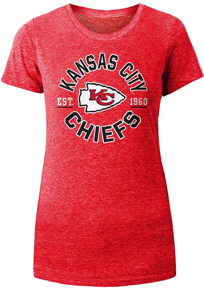 New Era Kansas City Chiefs Womens Triblend T-Shirt - RED