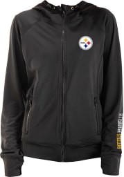 Pittsburgh Steelers Womens Black Fleece Long Sleeve Full Zip Jacket
