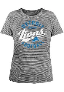 New Era Detroit Lions Womens Black Space Dye T-Shirt