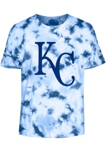 New Era Kansas City Royals Youth Blue Tie Dye Short Sleeve T-Shirt