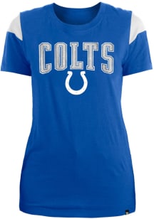 New Era Indianapolis Colts Womens Blue Athletic Short Sleeve T-Shirt