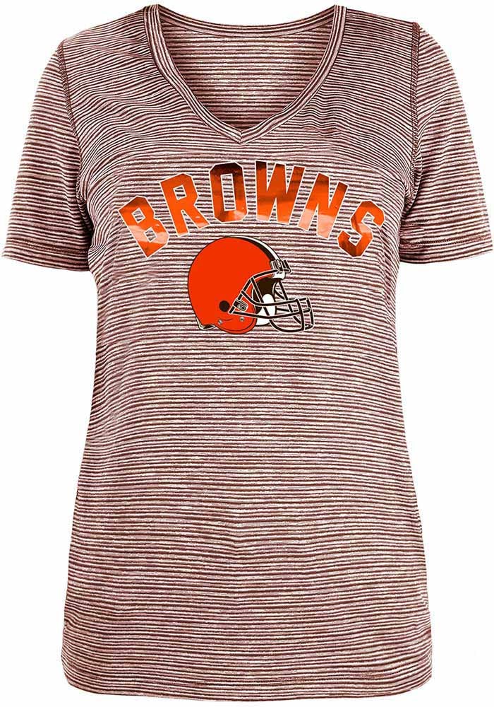 New Era / Women's Cleveland Browns Space Dye Orange T-Shirt