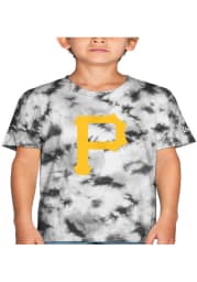 Pittsburgh Pirates Youth Black Tie Dye Short Sleeve T-Shirt