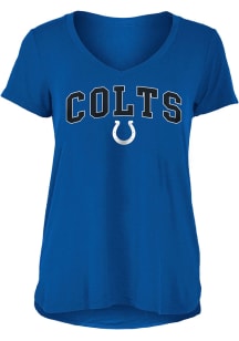 New Era Indianapolis Colts Womens Blue Arch Short Sleeve T-Shirt