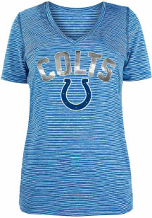 New Era Indianapolis Colts Womens Blue Space Dye Short Sleeve T-Shirt