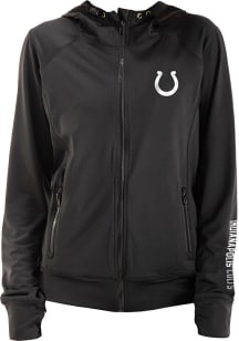New Era Indianapolis Colts Womens Black Fleece Long Sleeve Full Zip Jacket