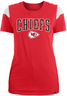 New Era Kansas City Chiefs Womens Red Athletic Short Sleeve T-Shirt