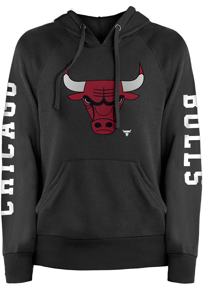 Chicago Bulls Womens Black Fleece Hooded Sweatshirt