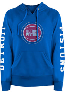New Era Detroit Pistons Womens Blue Fleece Hooded Sweatshirt