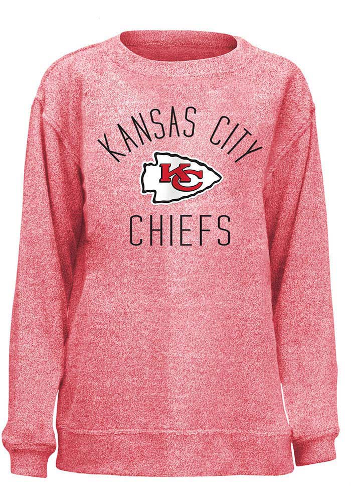 Kansas City Chiefs Womens Red Cozy Crew Sweatshirt