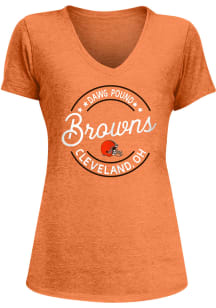New Era Cleveland Browns Womens  Winning Seal Short Sleeve T-Shirt