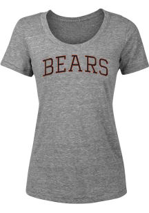 New Era Chicago Bears Womens Grey Bell Lap Short Sleeve T-Shirt