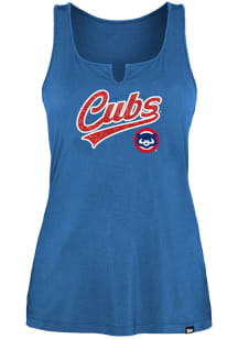New Era Chicago Cubs Womens Blue Jersey Tank Top