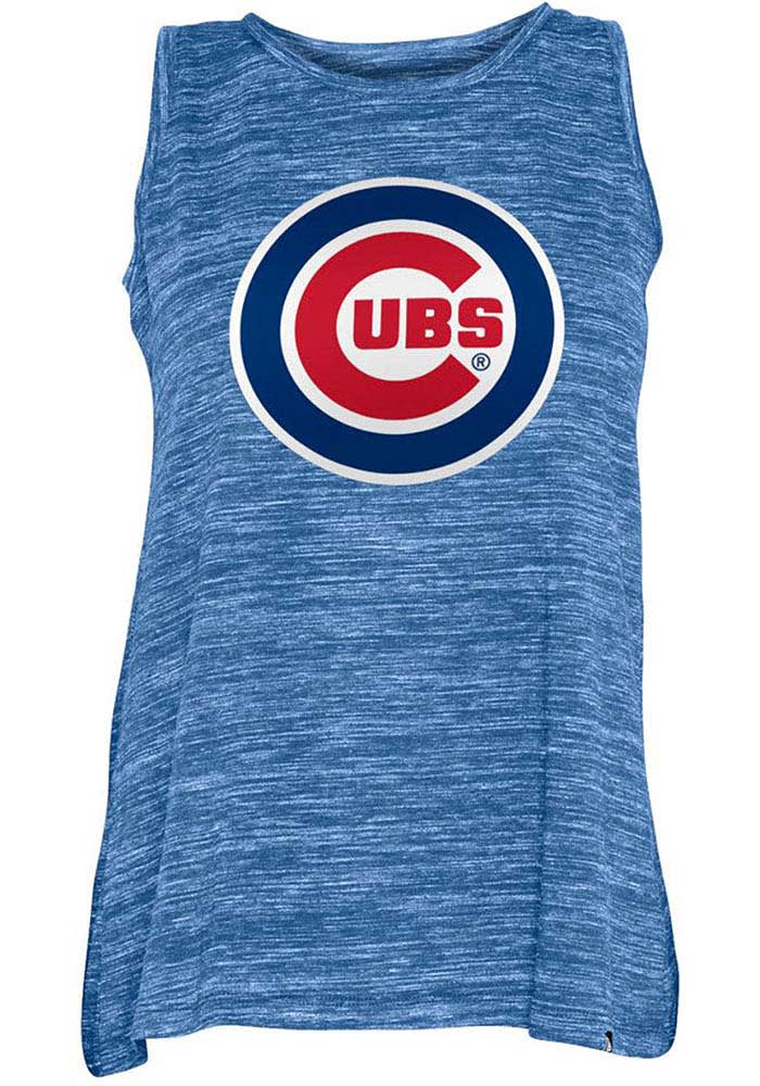 Chicago Cubs Womens Blue Space Dye Tank Top