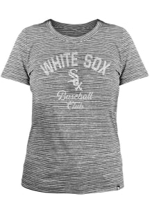 New Era Chicago White Sox Womens Black Space Dye T-Shirt