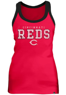 New Era Cincinnati Reds Womens Red Binding Tank Top