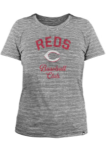 New Era Cincinnati Reds Womens Black Space Dye T-Shirt