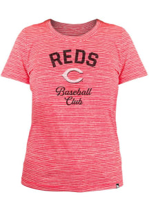 New Era Cincinnati Reds Womens Red Space Dye T-Shirt